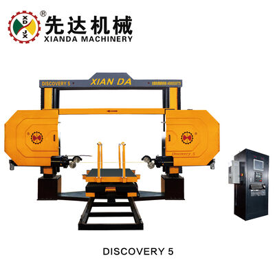 Máy cưa dây kim cương CNC 5 trục với động cơ chính 11kw để gia công hình dạng 3D trên đá cẩm thạch và đá granit