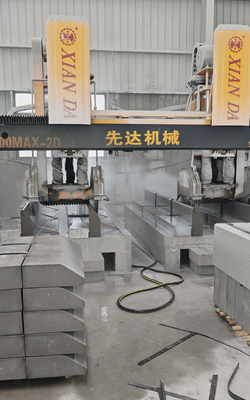 Máy cắt và mài đá CNC loại cầu đệm kép
