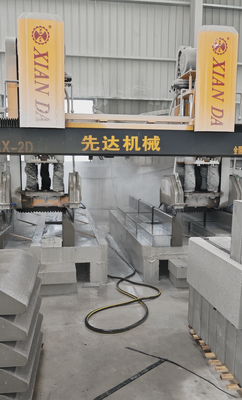 Máy cắt và mài đá CNC loại cầu đệm kép