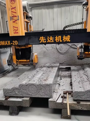 Máy cắt và mài đá CNC loại cầu đệm kép