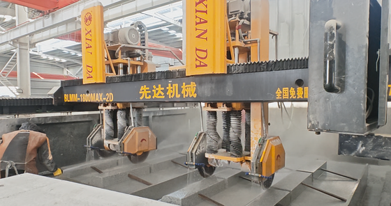 Máy cắt và mài đá CNC loại cầu đệm kép