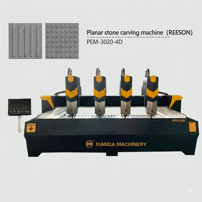 Máy khắc đá CNC chạy bằng điện với độ chính xác 0,02mm và tốc độ không khí 15m / phút cho đá trải sàn xúc giác