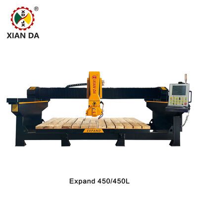Máy cưa cầu CNC 4+1 trục, Máy cắt đá granite, đá cẩm thạch, đá thạch anh để gia công mặt bàn, Xianda Expand 450MC / 450L-MC