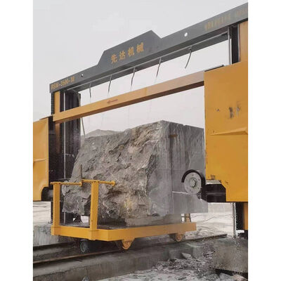 Máy cưa dây kim cương XIANDA RSM-3500-21, Máy cắt đá điều khiển PLC 2 trục để chia đá granite, đá cẩm thạch