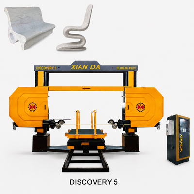 Khám phá 5 trục CNC kim cương dây cưa máy cho đá granite đá cẩm thạch khối hình thành và cắt