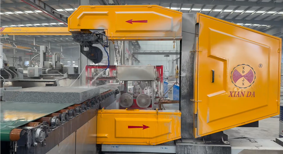 Máy cưa dây kim cương CNC dọc với xoay hoàn toàn 0-360 ° trục A, động cơ chính từ vĩnh viễn và tốc độ dây điều chỉnh cao 20-40m / s