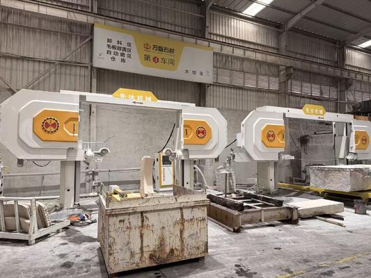 Máy cưa dây kim cương CNC bốn trục với kích thước xử lý tối đa 2500 * 3000 * 1500mm và máy giảm độ chính xác cao & động cơ servo