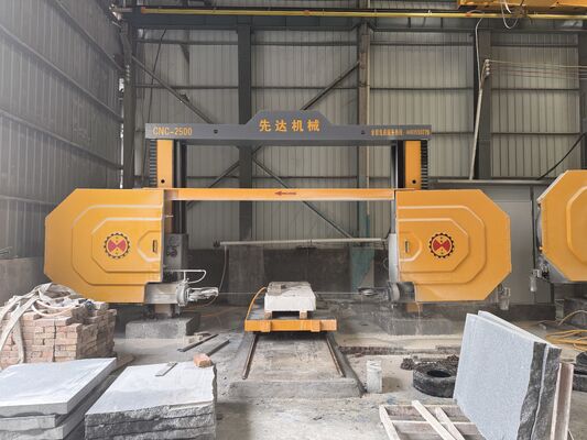 Máy cưa dây kim cương CNC bốn trục với kích thước xử lý tối đa 2500 * 3000 * 1500mm và máy giảm độ chính xác cao & động cơ servo