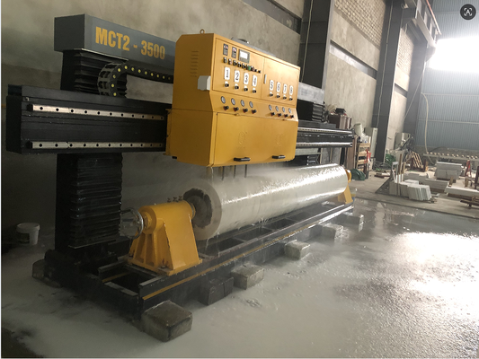 Máy đánh bóng cột rắn nhiều đầu để chế biến đá granite