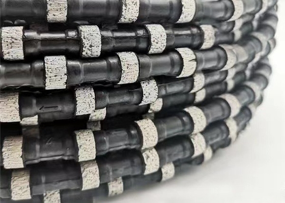Công cụ khai thác đá cẩm thạch Dây kim cương Dây cưa để cắt đá 11,5mm