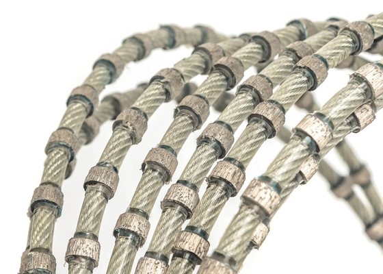 Công cụ thay thế khối đá granit Máy cưa dây kim cương đá granit để cắt đá 11mm