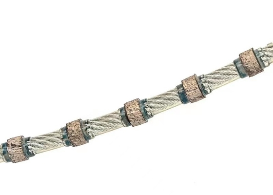 Dụng cụ đầm khối bằng đá Granite Dây kim cương Cưa Dây cáp kim cương Cưa 11mm