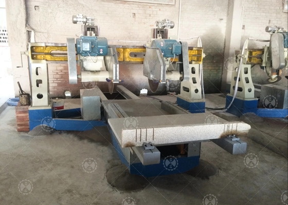 Máy cắt cạnh đá bốn lưỡi cho tấm cột