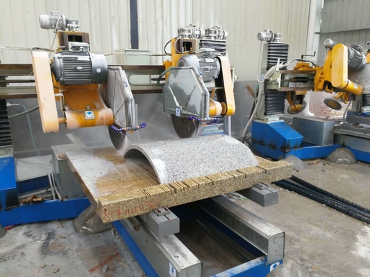 Máy cắt cạnh bằng đá bốn lưỡi Máy cắt tấm cột