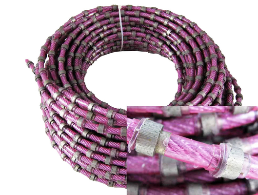 Máy cưa dây kim cương khối đá cẩm thạch cứng cho đá 25-35m / S Tốc độ dòng