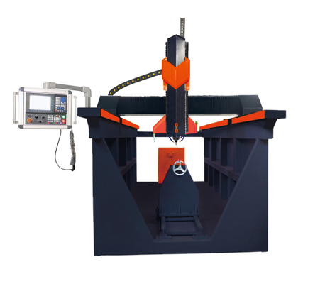 Máy điêu khắc đá CNC cột 4axis 7,5kw Jadestone