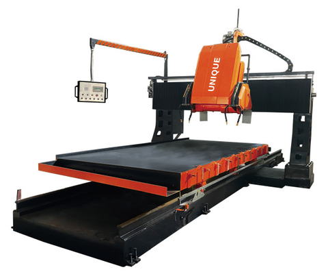 PLC Loại giàn CNC Máy cắt hồ sơ đá tuyến tính hai lưỡi