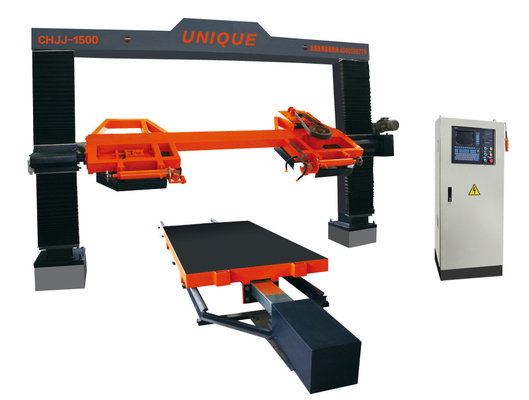 Máy cắt cạnh phiến đá tròn CNC để gia công cột rỗng